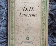 Vintage Book Selected Poems by D. H. Lawrence