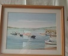 Seascape of Boats in a Harbour
