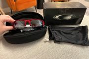 Oakley Flak Jacket XLJ Sunglasses Red