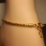 18kt Vermeil Sterling Hard Gold Plated Silver Byzantine Link Bracelet Image 9
