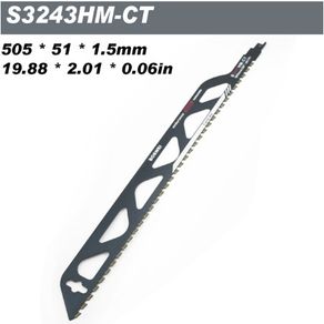 1pc Saw 505mm Sawblade Tungsten Carbide Alloy Reciprocating Saw Blades Saber Saw For Aerated Cement Bricks Concrete