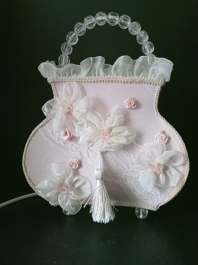 Rare Collectible Vintage  Handbag Boudoir Lamp