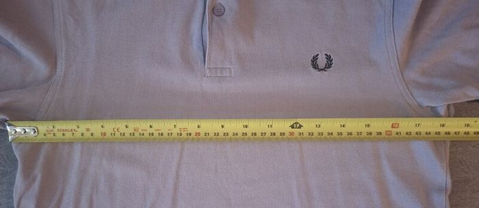 Fred Perry Men's M Twin Tipped Polo Shirt Lilac Purple