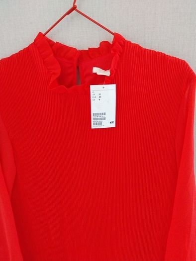 H&M red midi dress