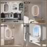 Bathroom Mirror with LED Lights 500x800mm, Anti-Fog, 3 Colors Dimmable, Backlit Light, Lighted Bathroom Vanity Mirror for Wall, Shatterproof Tempered Glass, Memory Function Image 5