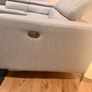 Michael Murphy Lubeck Grey Fabric LHF Corner Unit Electric Recliner in Excellent Condition Image 9