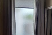 Pale grey curtains