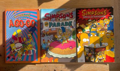 Simpsons Comic Paperback Book Bundle