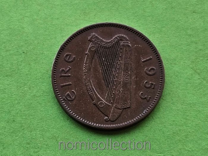 Ireland 1953 year Bronze Half Penny.
