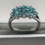 Sterling silver 925 ring with Blue Apatite Image 2