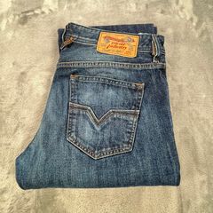 Diesel Mens Jeans W32 L32 Blue Denim Straight Button Fly