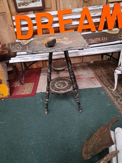 Vintage Ebonized Table