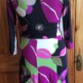 Phase Eight Ladies Black Floral Jersey Dress Size 16 can post Image 6