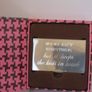 Slogan Engraved Holder, Silver Card Case        -  Good Gifts, Novelty Items Image 4