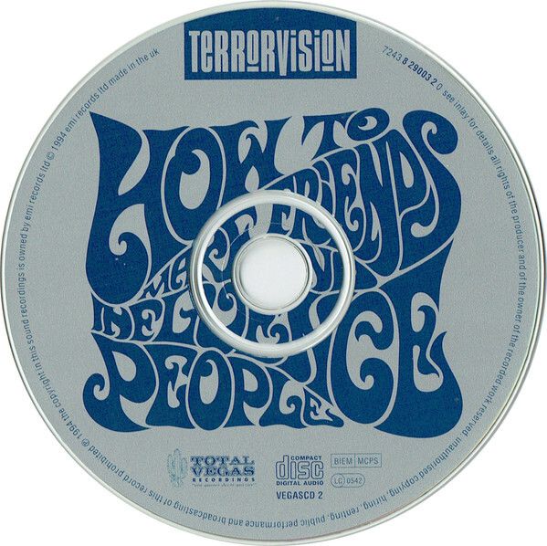 Terrorvision "How To Make Friends And Influence People" CD, Album, Limited Edition