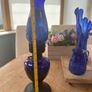 Vintage cobalt blue and Opaline glass Image 6