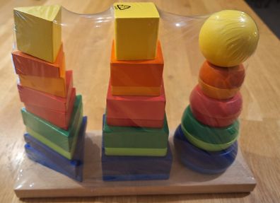 Wooden Stacking Shapes Set