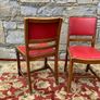 A pair of mid century leatherette kitchen chairs. Image 6