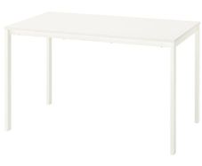 White dining table 125x74 cm