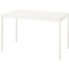 White dining table 125x74 cm