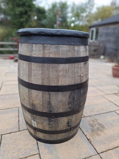 Oak barrel coal bunker