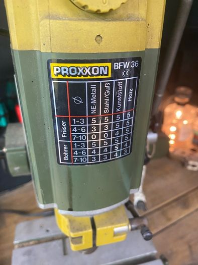 Proxxon BFW36 milling machine