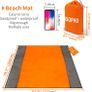 Beach Mat Picnic Blanket, Extra Large 210 x 200cm Beach blanket Waterproof Sandproof Water Resistant Picnic Blanket with 4 Fixed Nails, Reinforced Edging for Beach, Camping, Hiking & Picnic Image 2