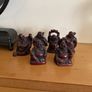 6 small buddha ceramic figures Image 2