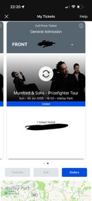 Mumford & Sons tickets