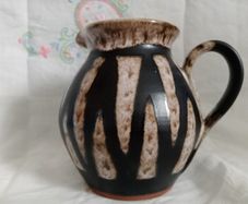 Stephen Pearce jug, Irish Studio pottery, Pottery jug, Black jug