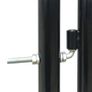 Black Double Door Fence Gate 300 x 125 cm Image 3