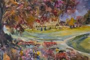 powerscourt autumn watercolour