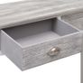 Console Table Grey 90x30x77 cm Wood Image 6