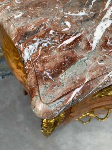 French Louis XV Revival Bombe Commode.