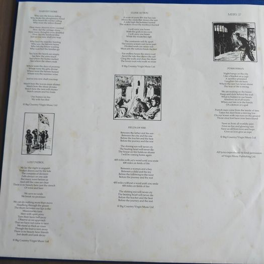 Big Country - The Crossing Irish Pressing