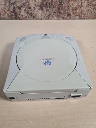 Sega Dreamcast Console With Green Controller Joypad Visual Memory Unit Vmu And Rumble Pack
