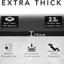 Large Exercise Mat - Extra Wide & Extra Thick Yoga Mat for Men & Women (183cm x 80cm x 10mm) - TPE Fitness Non Slip Gym Mat for Home HIIT Workouts, Pilates, Gymnastics Image 3