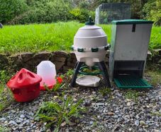 Chicken feeders and drinker