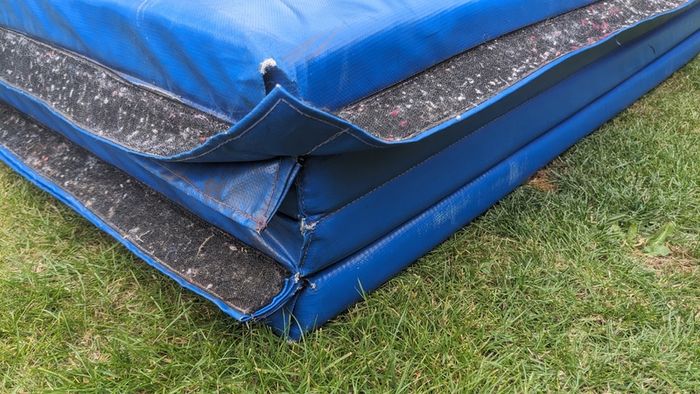 Sure Shot Foldable Double Mat (4 Fold) | 8Ft X 4Ft X 50Mm - Blue