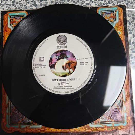 Thin Lizzy, Don't Believe A Word 7" , Holland  PS Press