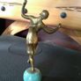 Art Deco bronze figure of lady, c 1920/1930s. Image 4