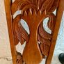Hand Carved Long Balinese Wooden Sunflower Floral Relief Wall Art Decor Panel Image 8