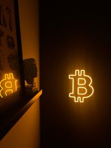 Bitcoin led sign
