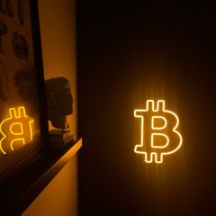 Bitcoin led sign
