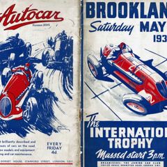 BROOKLANDS Programme for May 7th, 1938 (autographed)