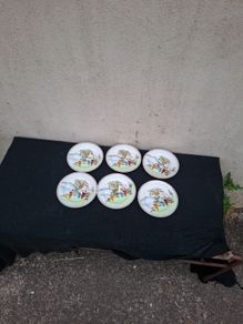 6 asian china sides plates postage possible