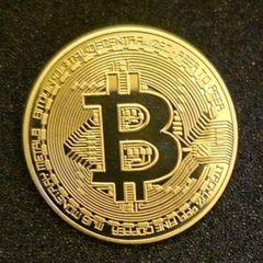 Bitcoin, novelty coin.