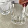 Multi-Purpose Crystal Beverage Tumbler Drinking Glass Set of 4 each 2 matching not stamped.. Image 3