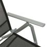 3 Piece Garden Lounge Set Textilene and Aluminium Silver Image 7