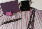 Ted Baker Dark Pearl-Style Necklace & Bracelet Set